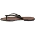 Handmade thong sandals for women dark brown leather