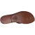 Handmade thong sandals for women dark brown leather