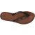 Handmade thong sandals for women dark brown leather