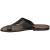 Sandale tong en cuir marron pour Homme Artisanales