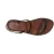Handmade dark brown flat sandals for women