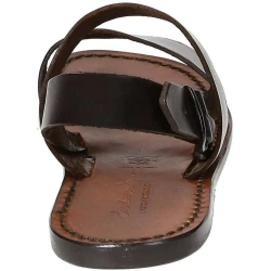 Brown leather franciscan sandals for women
