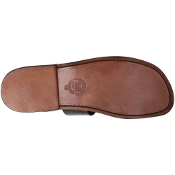 Brown leather franciscan sandals for women