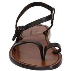Sandalias de tiras de color marrón para las mujeres