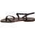 Sandalias de tiras de color marrón para las mujeres