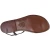 Dunkelbraune flache flip flop Sandalen für Frauen