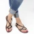 Hand gefertigte Damen-Sandalen aus dunkelbraunem Leder aus Italien