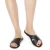 Schwarzen Leder-Riemchensandalen für Damen Handgefertigt in Italien