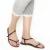 Dunkelbraune flache flip flop Sandalen für Frauen