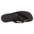 Handmade black leather thongs for men with leather sole