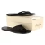 Handmade black leather thongs for men with leather sole