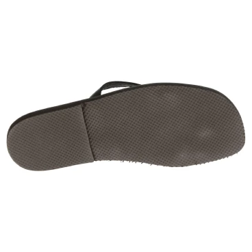 Men's black leather thong sandals handmade in Italy