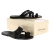 Men's black leather thong sandals handmade in Italy