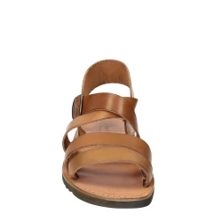 Sandalias hombre hechos a mano en Italia en cuero marron