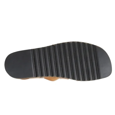 Handmade in Italy mens sandals in brown leather