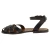 Handmade dark brown flat sandals for women real italian leather