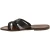 Women's thong sandals Handmade in Italy in dark brown calf leather