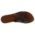 Sandalias de cuero marron oscuro para mujeres hechos a mano en Italia