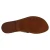 Women's thong sandals Handmade in Italy in dark brown calf leather