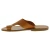 Sandale tong en cuir marron claire pour homme artisanales