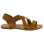 Sandalias en cuero marrón para mujer hechos a mano en Italia