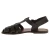 Dunkelbraune Damen-Sandalen aus echtem Leder in Italien von Hand gefertigt