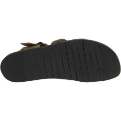 Sandalias para hombre en cuero colores barro suela de goma gruesa