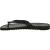 Black leather thongs sandals for men with thick rubber sole