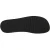 Tongs homme en cuir noir avec semelle en caoutchouc épais