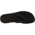 Tongs homme en cuir noir avec semelle en caoutchouc épais
