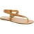 Herren Flip-Flop-Sandalen aus hellbraunem Leder in Italien von Hand gefertigt