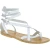 Hecho a mano en Italia las sandalias romanas en cuero blanco