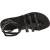 Sandalias gladiador negro para las mujeres reales de cuero hecho a mano en Italia