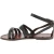 Sandales pour femme en cuir travaillé à main marron