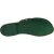 Infradito donna in pelle intrecciata verde fatti a mano con suola in cuoio