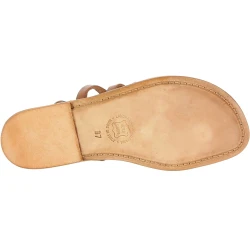 Sandalias de cuero para mujer en cuero color cuero
