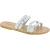 Handgefertigte Damen-Slippersandalen aus weiße Leder