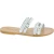 Chanclas de cuero blanco para mujer hechas a mano