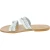 Ciabatta donna artigianali in pelle intrecciata bianca