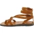 Herren-Sandalen im Gladiator-Stil aus Leder Lederbarbig mit dicke Gummisohle