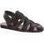 Hecho a mano en Italia mens sandalias Franciscanas en cuero marrón oscuro