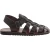 Handmade in Italy mens Franciscan sandals in dark brown leather