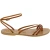 Sandalias flipflop para mujeres en cuero marrón hechas a mano en Italia