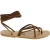 Hazelnut nubuck flat strappy sandals for women handmade in Italy