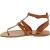 Sandali infradito donna in pelle color cuoio