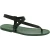Herren Flip-Flop-Sandalen aus Grüne Leder in Italien von Handgefertigt