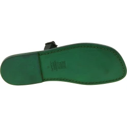Sandalias de piel verdes para hombres hechas a mano