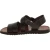 Handmade in Italy men's sandals in dark brown leather