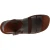 Handmade in Italy men's sandals in dark brown leather