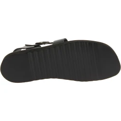 Sandali in pelle nero da uomo fatti a mano